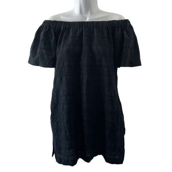 ALC Dress Womens 0 Black Off The Shoulder Mini Cocktail Party Casual LBD